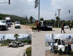 Mut'ta trafik kazası 3 yaralı